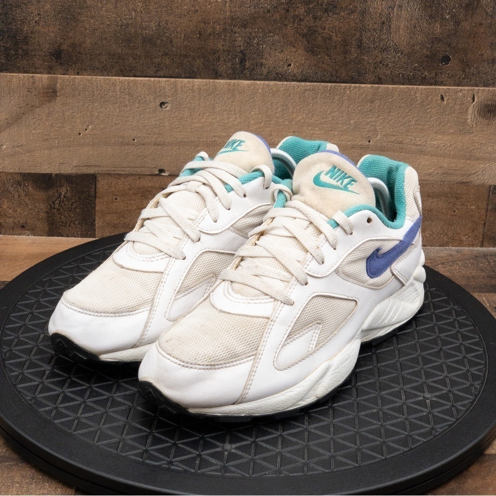 NIKE PANTHEON WOMENS ATHLETIC SHOES VINTAGE 1990’S RETRO SNEAKER WHITE LOW SZ 11